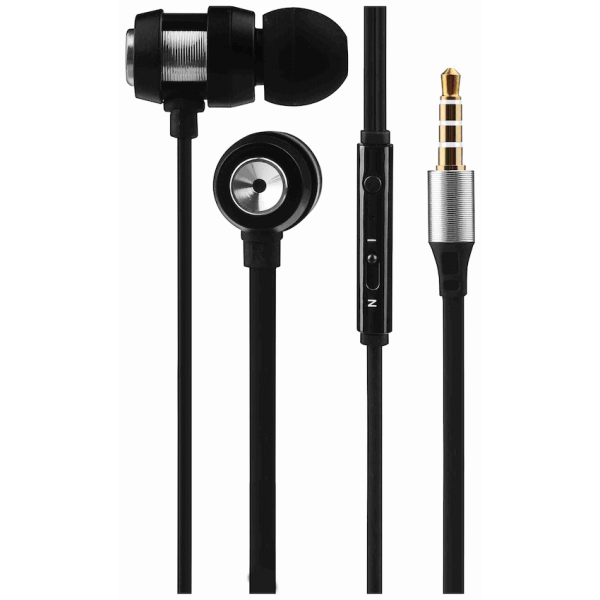 Volkano Alloy Series Metal Earphone - Silver