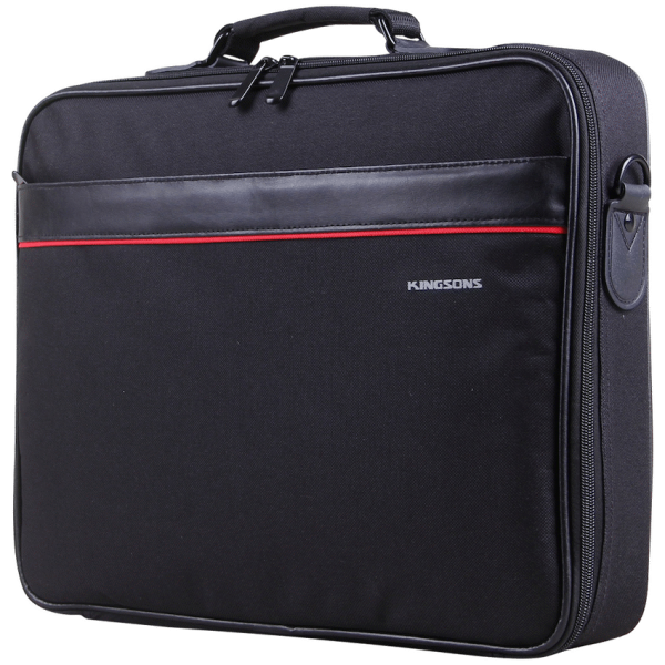 Kingsons 15.6" Black Shoulder Bag - Office Series