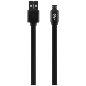 Pro Bass Energize Series Packaged Micro USB Cable - Black - 1.2m
