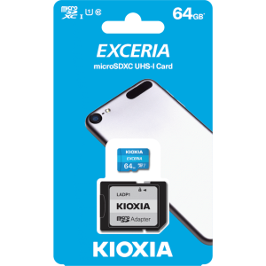Kioxia 64gb Micro SDHC - UHS-1 Read 100MB/s CL10