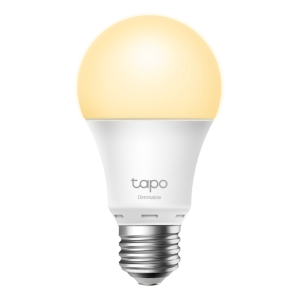 TP-Link Tapo L510E 8.7w Smart Wi-Fi Warm White Light Bulb, Dimmable, A60, E27