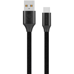 Volkano Weave Series Braided USB A to Type-C Cable 1.2m 60w - Black