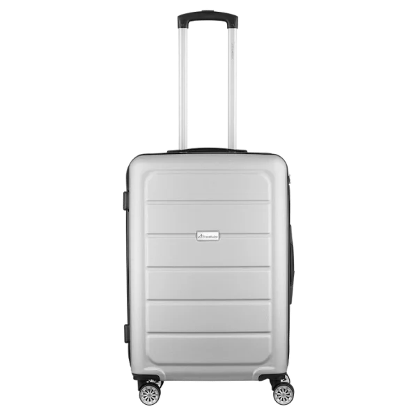 Travelwize Maple ABS 65cm 4-Wheel Spinner Luggage - Silver