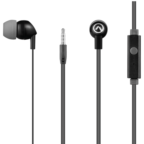 Amplify Vibe Series Earphones with Mic - Black and Grey