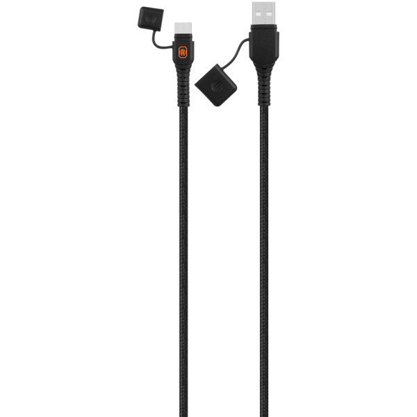 Rugged by Volkano Waterproof and Dustproof USB to Type-C Cable - 1.2m