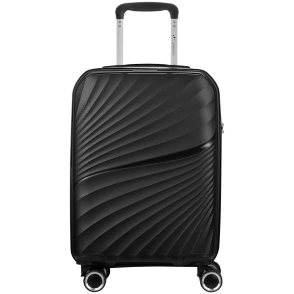 Travelwize Quartz PP 76cm 4-Wheel Spinner Luggage - Black