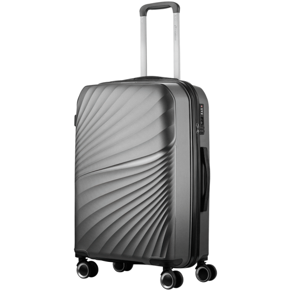 Travelwize Quartz PP 66cm 4-Wheel Spinner Luggage - Silver