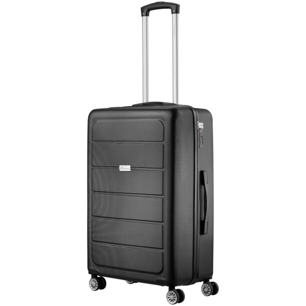 Travelwize Maple ABS 65cm 4-Wheel Spinner Luggage - Black