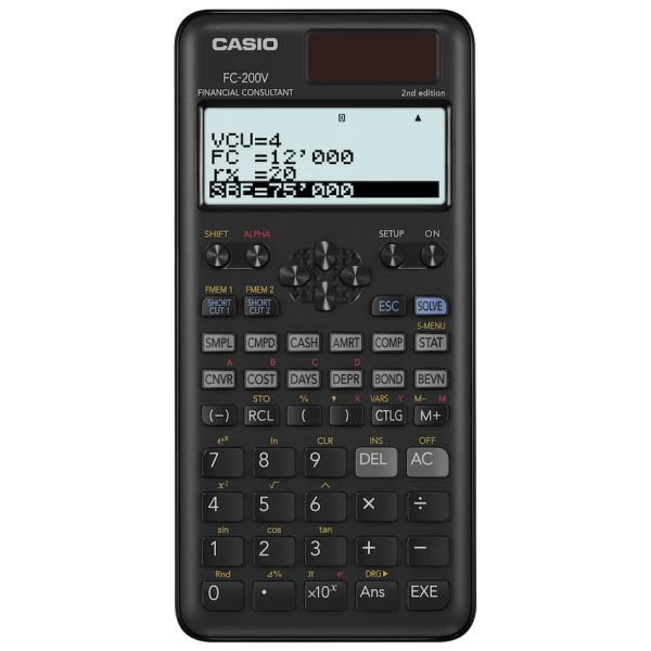 Casio FC-200V Financial Calculator