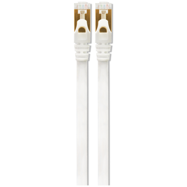 VolkanoX Giga Series Cat 7 Ethernet Cable 10m - White, Gold-Plated Tips