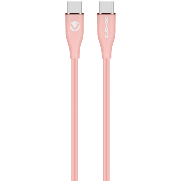 Volkano Flexi Series Type-C to Type-C 1.5m 60w - Pink