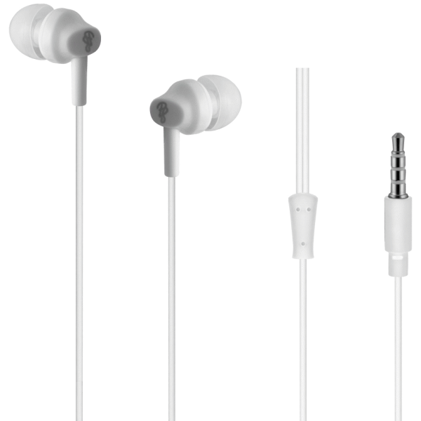 Pro Bass Genesis Series 3.5mm Wired Earphones (No Mic) - White