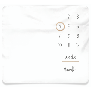 Echo Baby Milestone Blanket - White