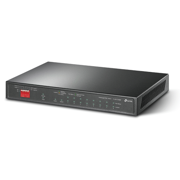 TP-Link TL-SG1210MP 10-Port Gigabit Desktop Switch with 8-Port PoE+