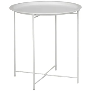Everfurn Nala Side Table White, Painted MDF, Steel Frame, 2 Pack