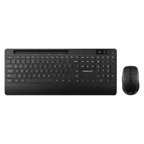 VolkanoX Gem Bluetooth Wireless Keyboard and Mouse - Black