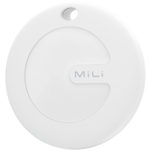 MiTag Apple-Compatible Tag with Leather Keychain Accessory - 1 Pack