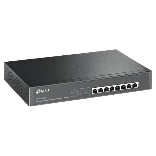 TP-Link TL-SG1008MP 8-Port Gigabit Desktop/Rackmount Switch with 8-Port PoE+