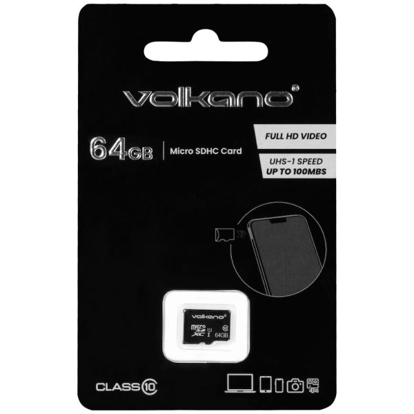 Volkano Micro Series Micro SD card 64GB - Class 10