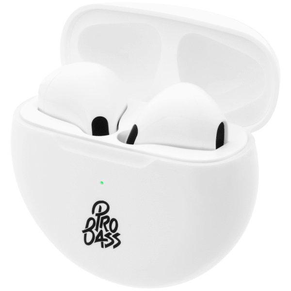 Pro Bass Future Series True Wireless Earphones with Charging Case - White