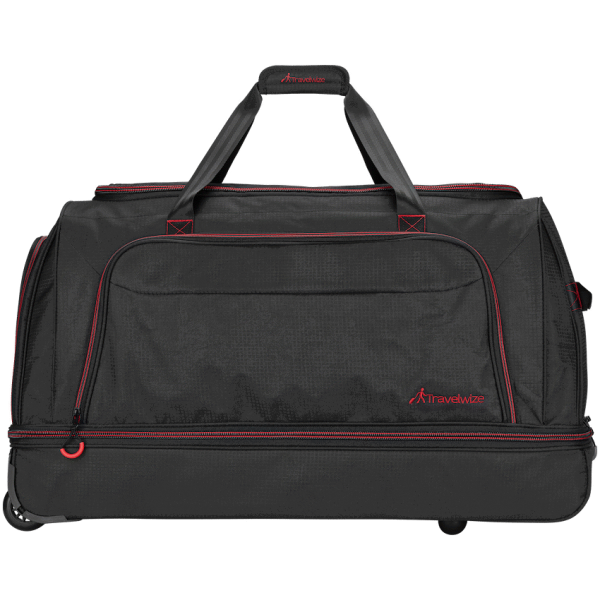 Travelwize Asteroid Trolley Duffle - Black/Red