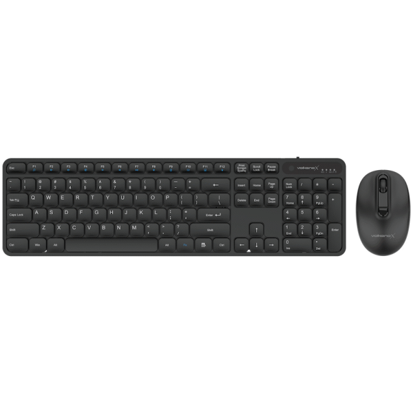 VolkanoX Garnet Bluetooth Wireless Keyboard and Mouse Combo - Black