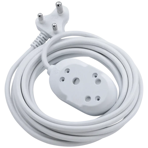 SWITCHED LIGHT DUTY Back To Back(BTB) EXTENSION LEADS 20M - WT