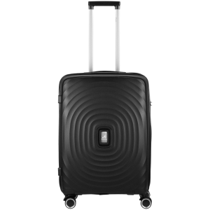 Travelwize Ripple PP 4-Wheel Spinner 65cm Luggage - Black