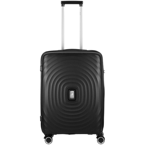 Travelwize Ripple PP 4-Wheel Spinner 65cm Luggage - Black