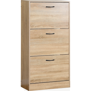 Everfurn Tamar Shoe Cabinet - Small - Oak