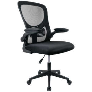 Everfurn Ella Mid Back Office Chair - Black