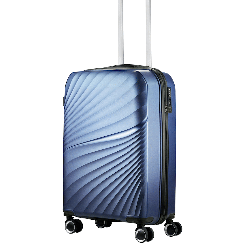 Travelwize Quartz PP 55cm 4-Wheel Spinner Luggage - Navy