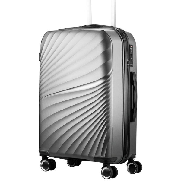 Travelwize Quartz PP 66cm 4-Wheel Spinner Luggage - Silver