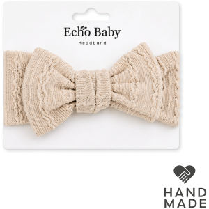 Echo Baby Bow Headband - Sand
