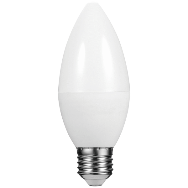 Switched 5w Candle LED Light Bulb E27 - Cool White