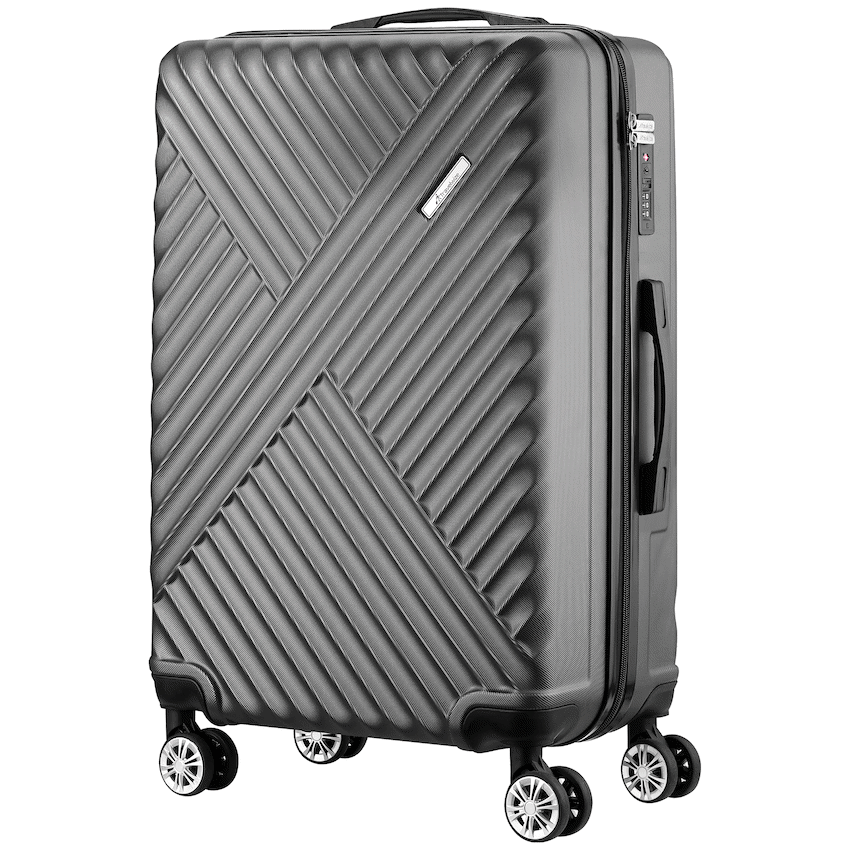 Travelwize Astra ABS 77cm 4-Wheel Spinner Luggage - Black