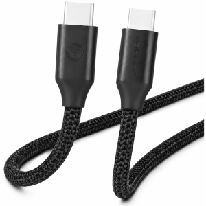 Volkano Weave Series Type-C to Type-C Cable (1.2m, 60w) - Black