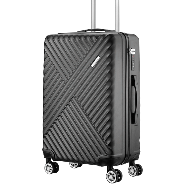 Travelwize Astra ABS 67cm 4-Wheel Spinner Luggage - Black
