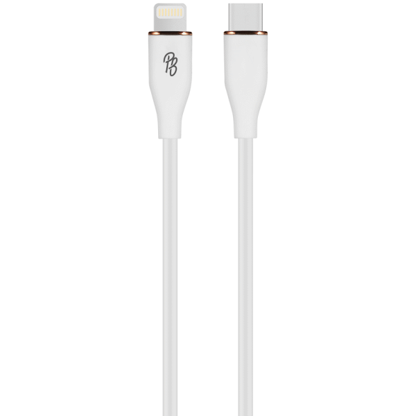 Pro Bass FlexiCord Series 2m 27w Type-C to Lightning Charging Cable - White