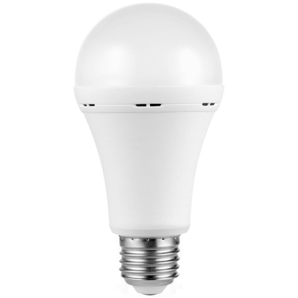 Switched 9w A60 Rechargeable LED Light Bulb - E27 - Warm White