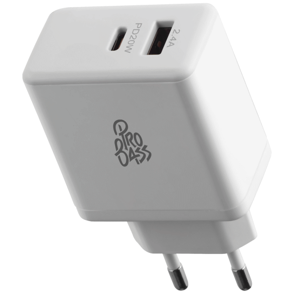 Pro Bass RapidCharge Series 32w Dual USB and Type-C Wall Charger