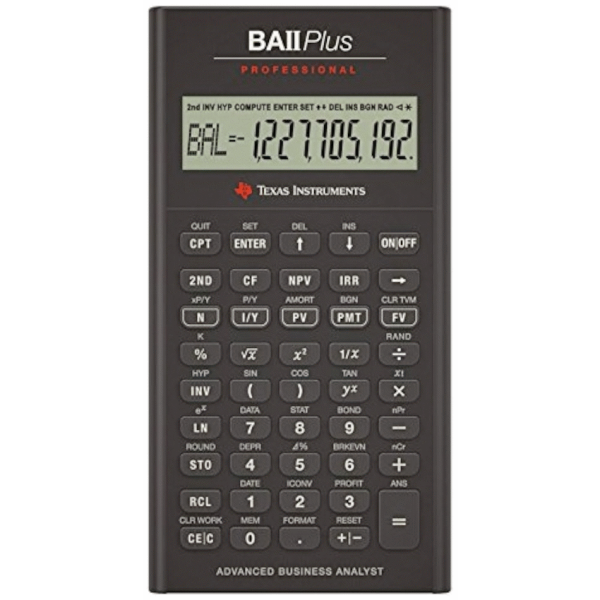 Texas Instruments BA II Plus Professional Financial Calculator