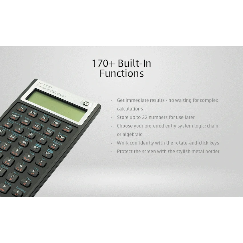 HP 10Bii+ - Business Calculator (Algebraic) - Non-Programmable - Image 10