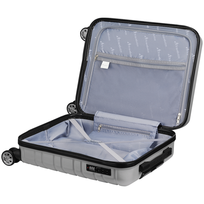 Travelwize Cabana ABS 4-Wheel Spinner 75cm Luggage - Platinum - Image 10