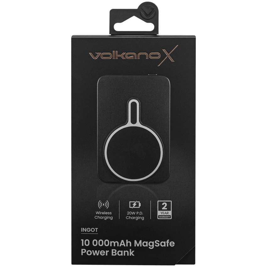 VolkanoX Ingot Series MagSafe 10000mah Power Bank - Black - Image 10