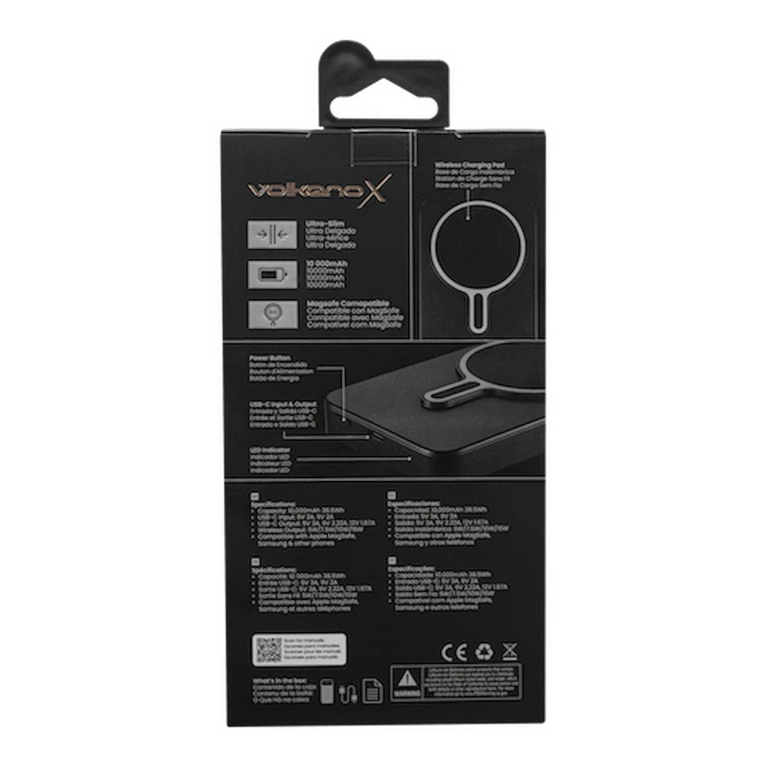 VolkanoX Ingot Series MagSafe 10000mah Power Bank - Black - Image 11