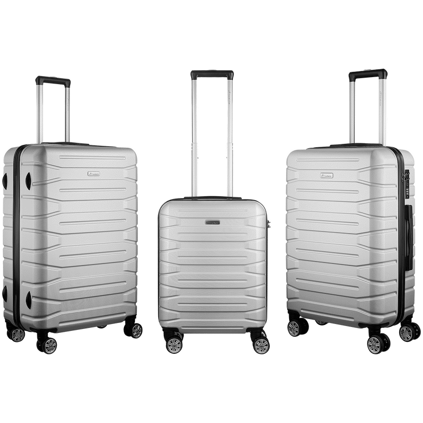 Travelwize Cabana ABS 4-Wheel Spinner 75cm Luggage - Platinum - Image 11
