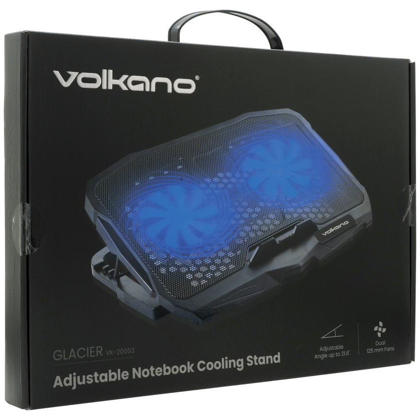 Volkano Glacier Series Upright Notebook Cooling Stand with Dual Fans - Image 11