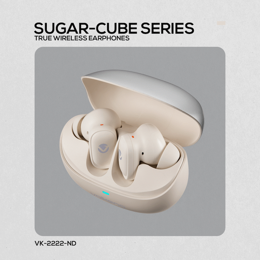 Volkano Sugar-Cube Active Noise-Cancelling True Wireless Earphones - Nude - Image 11