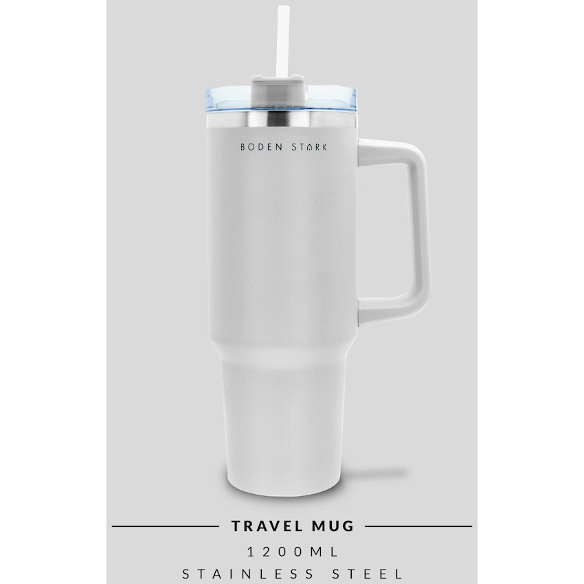 Boden Stark 1200ml Travel Mug - White - Image 12